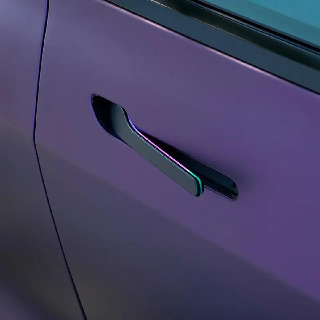 Electric Dazzling Auto Present Door Handles Set with LED (4 PCS) for Model 3 / Y (new wireless version)