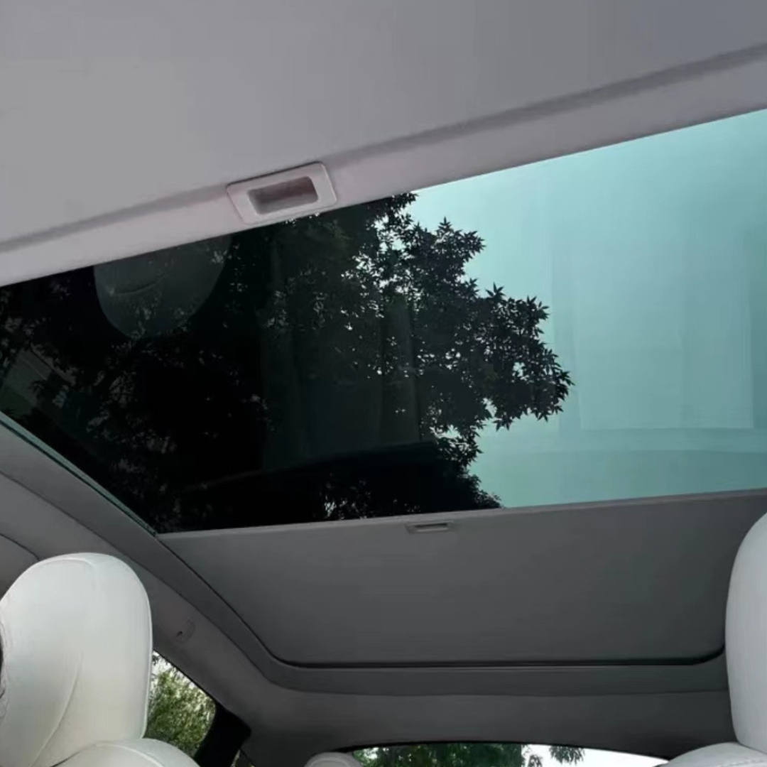 Retractable Sunshade Glass Push-Pull Roof Roller for Model Y (One Piece)