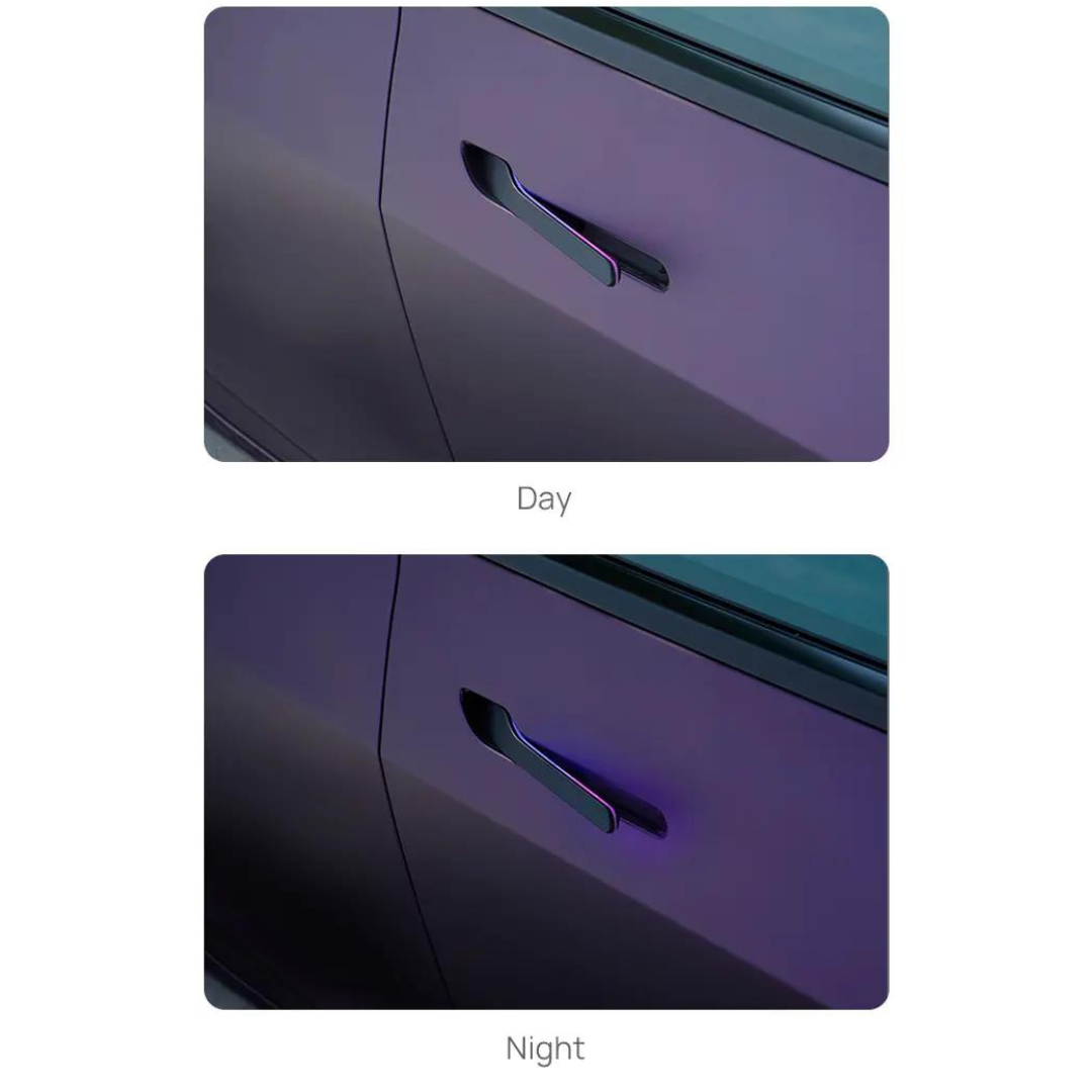 Electric Dazzling Auto Present Door Handles Set with LED (4 PCS) for Model 3 / Y