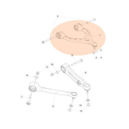 Front Upper Control Arm Assembly For Model X