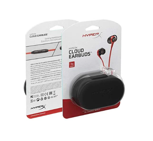 HyperX Cloud Earbuds Gaming Headphones with Mic for Nintendo Switch and Mobile