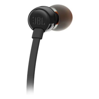 JBL T110 In Ear Wired Headphones With Button Mic/Remote - Black