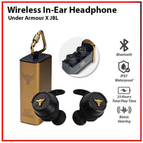 Under Armour JBL UA True Wireless Flash Project Rock In-Ear Headphones （Refurbished)
