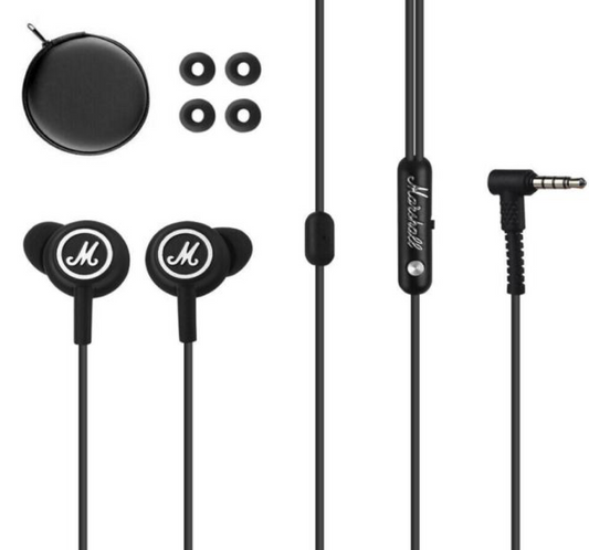 Marshall Mode Wired Tangle Free In-Ear Earphones 3.5mm L Plug (Refurbished)