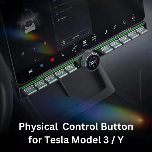 Center Console Physical Control Button Multiple Functions for Tesla Model 3 / Y